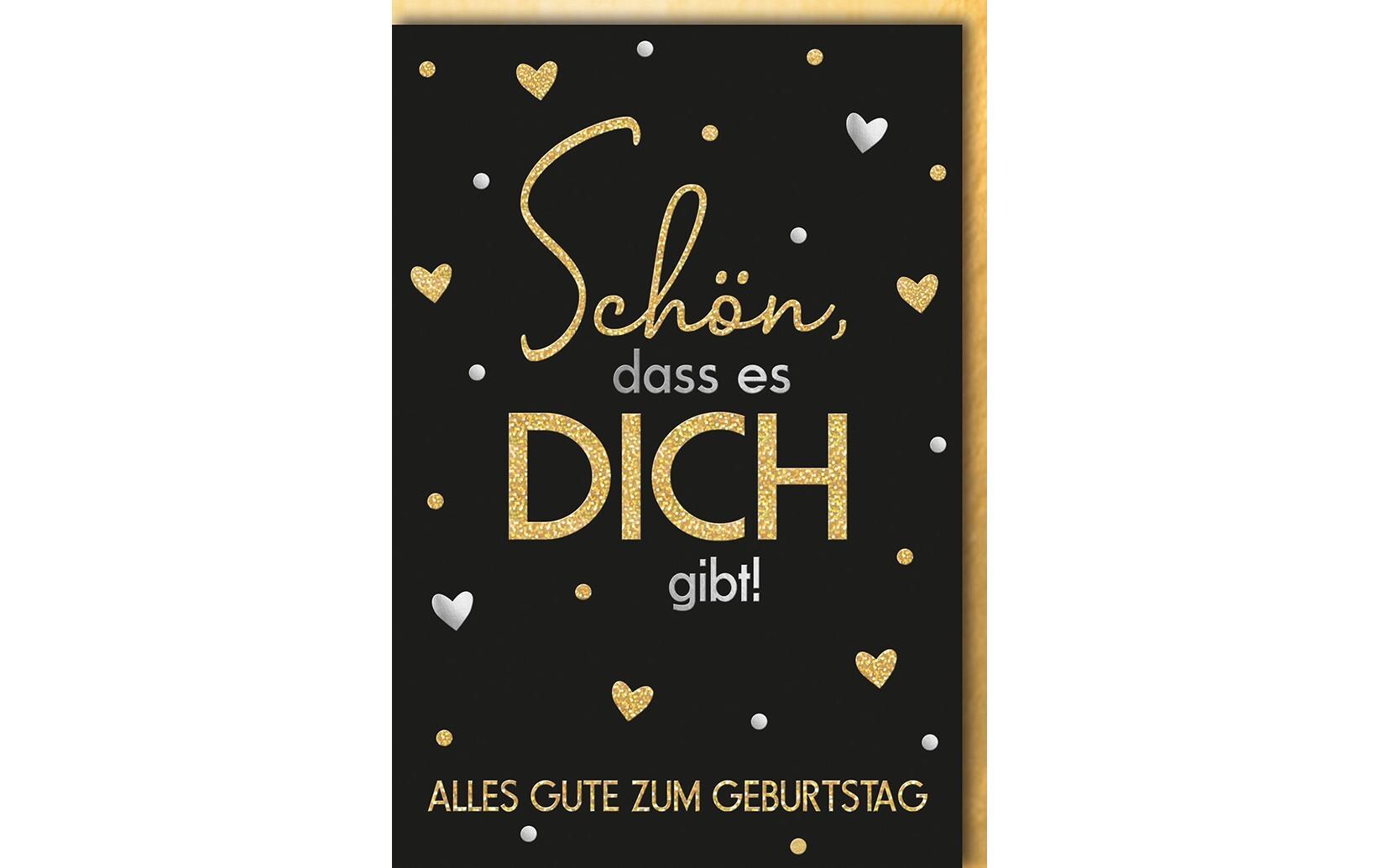 Glückwunschkarte Geburtstag 11.5 x 17 cm, inkl. CouvertGeburtstagskarte
