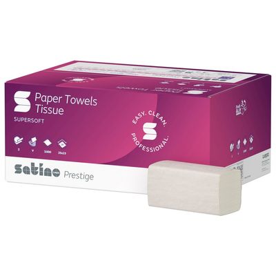 EVADIS - Essuie-mains double épaisseur - pliage en Z - 150 feuilles - pack de 25