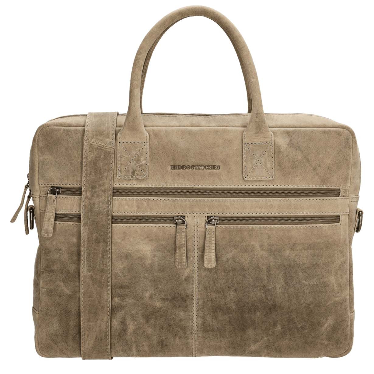 Hide & Stitches Idaho Laptoptas 15,6 inch Donkerzand