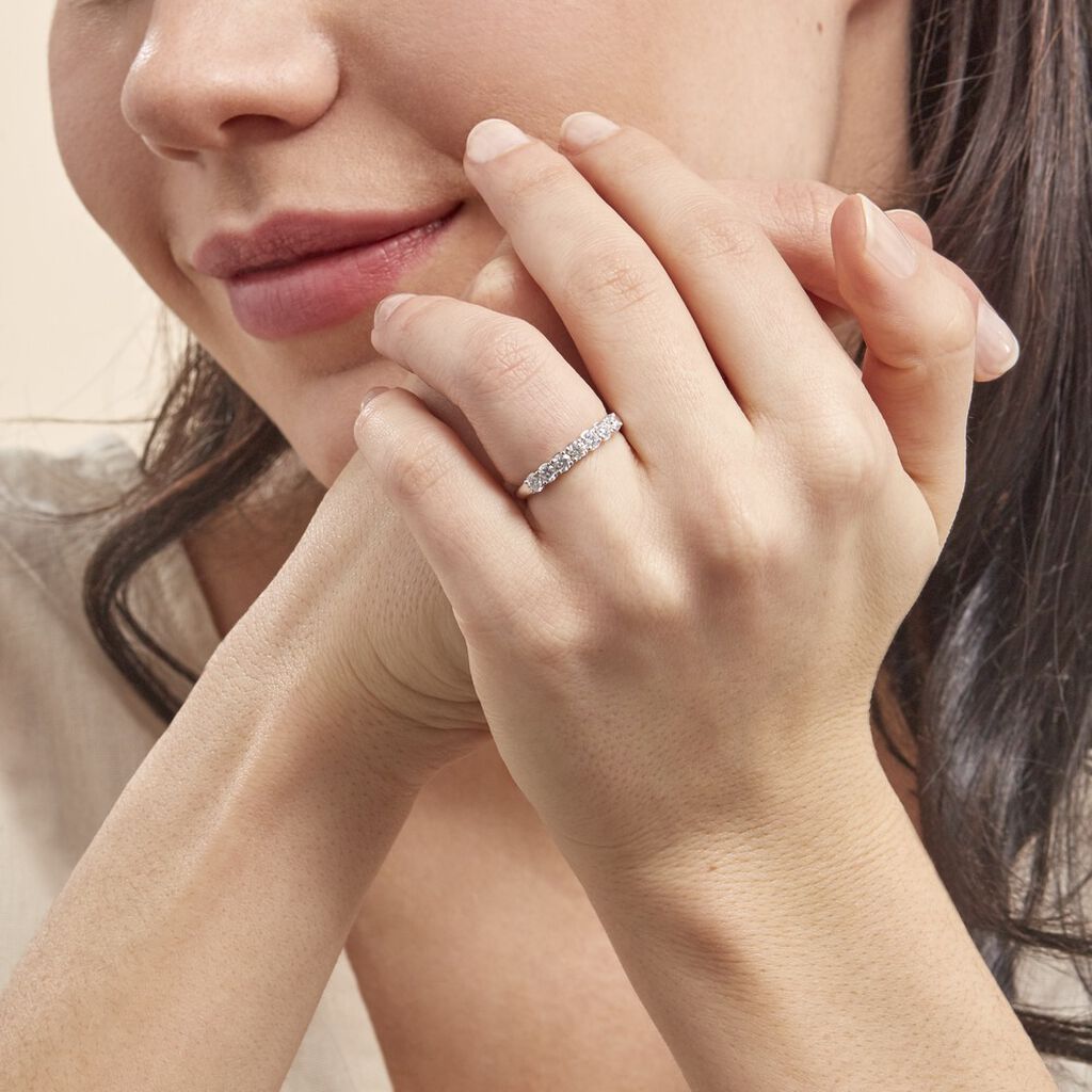Alliance Hera Or Blanc Diamant