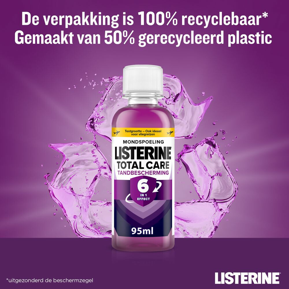 3x Listerine Mondwater Total Care Reisverpakking95 ml