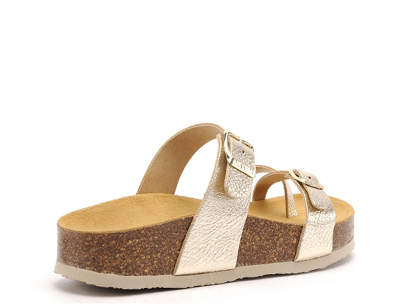 Plakton mules et sabots plats femme cp bombay or