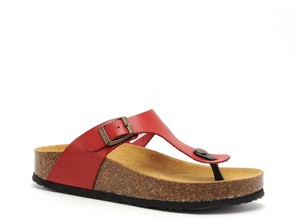 Plakton mules et sabots plats femme cp bolero rouge