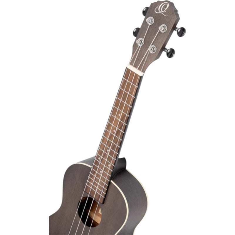 Ortega RUCOAL-L Earth Series Concert Size Ukulele Coal Black linkshandige concert ukelele