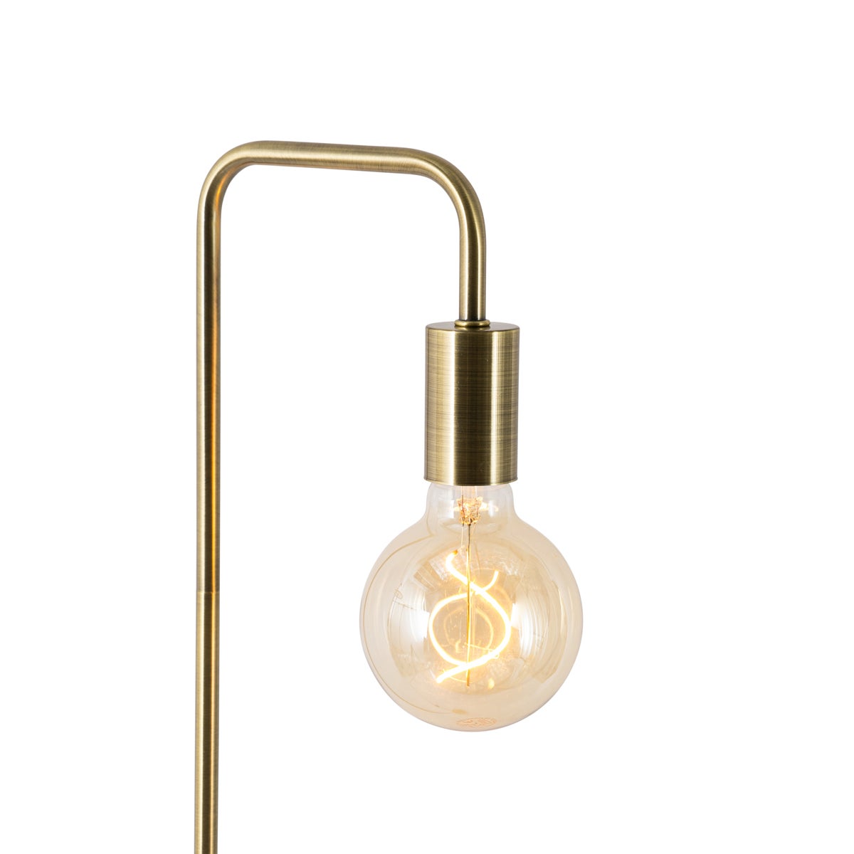 QAZQA - Moderne vloerlamp | Staande lamp | Vloerlamp | Lamp | Lichtbrons - Easy | Woonkamer | Slaapkamer - Staal, Langwerpig - LED-compatibel E27