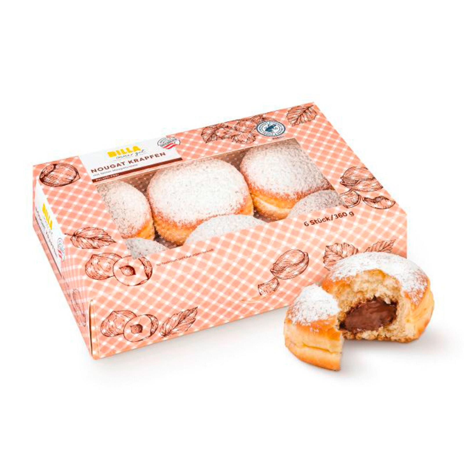 BILLA Nougat Krapfen 6er