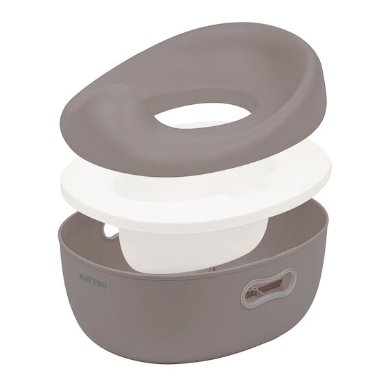 Pot d'apprentissage évolutif Potty 3 en 1   Taupe        de               Nattou