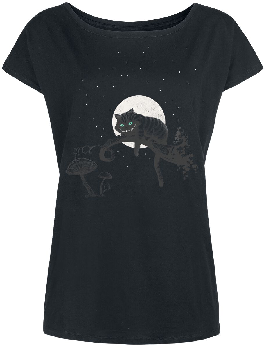 Chesire Cat Crazy Nights | Alice Au Pays Des Merveilles T-Shirt Manches courtes