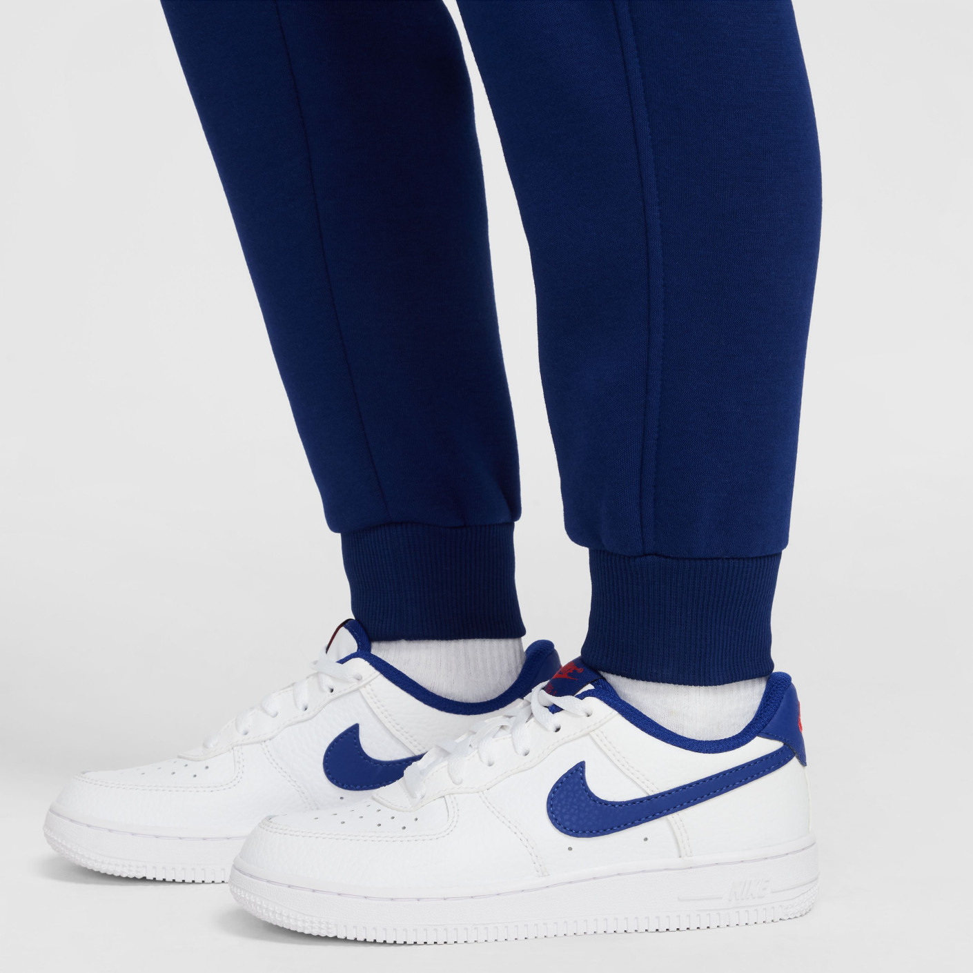 Nike Erling Haaland Club Fleece Joggingbroek Kids Donkerblauw Lichtblauw