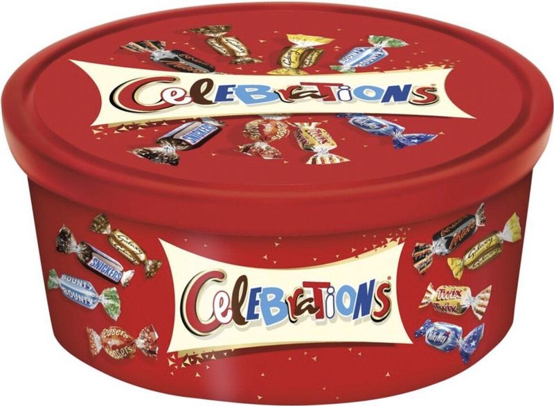 Celebrations - Chocolade XXL Geschenkdoos - 550 gram - Mix van Chocoladerepen