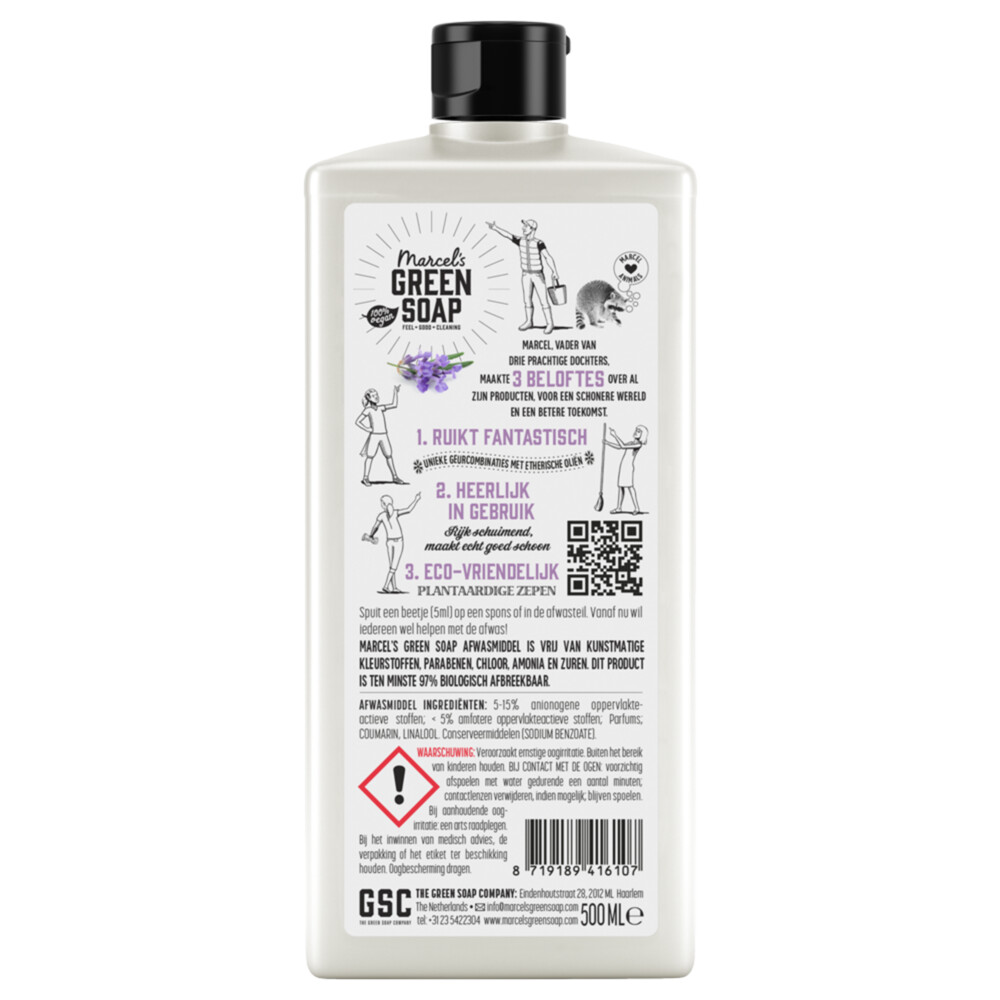 Marcel's Green Soap Afwasmiddel Lavendel & Rozemarijn500 ml