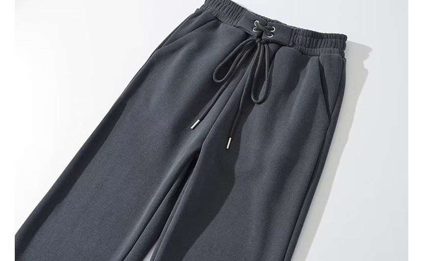 Morhan - Rechte joggingbroek met elastische taille en fleecevoering