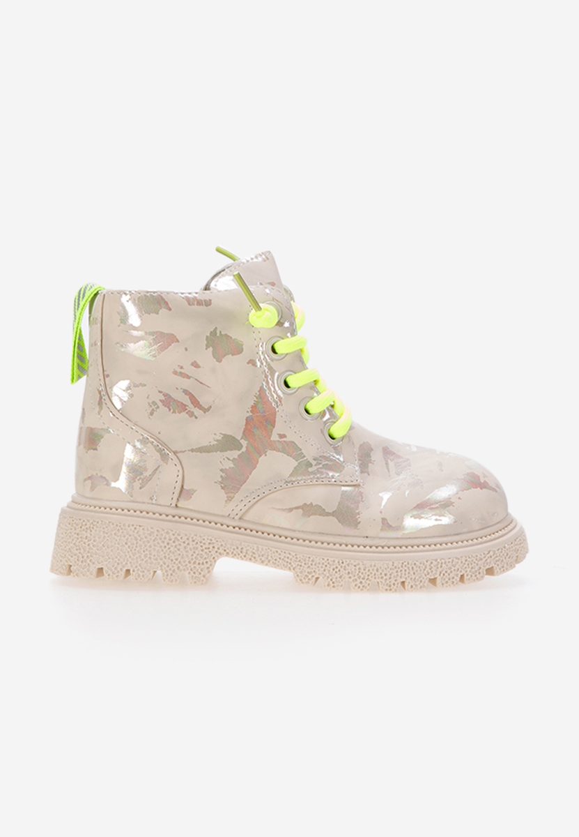 Bottines filles beige Lens