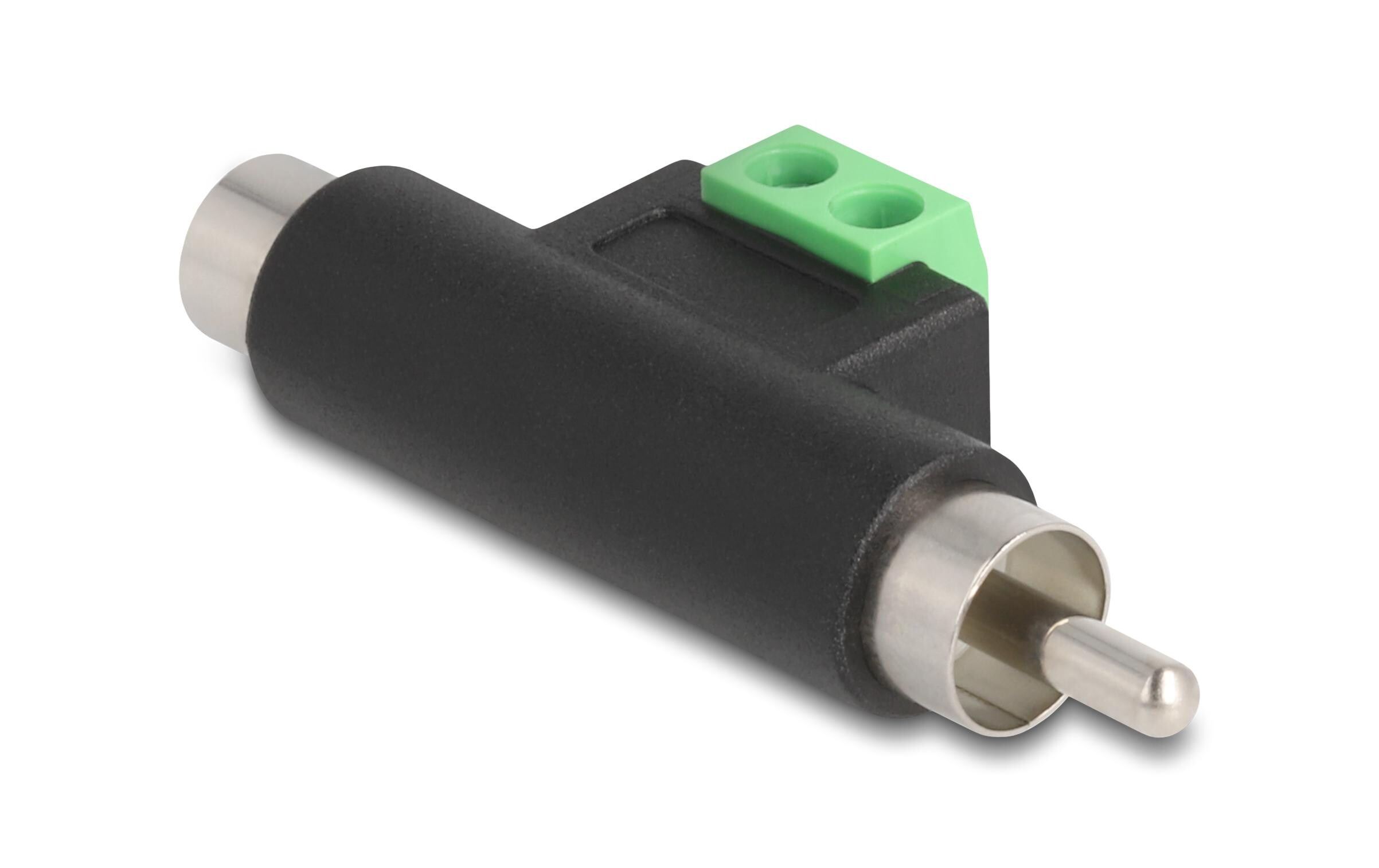 Audio-Adapter Terminalblock zu Cinch - CinchDelock Cinch Stecker und Cinch Buchse zu Terminalblock Adapter