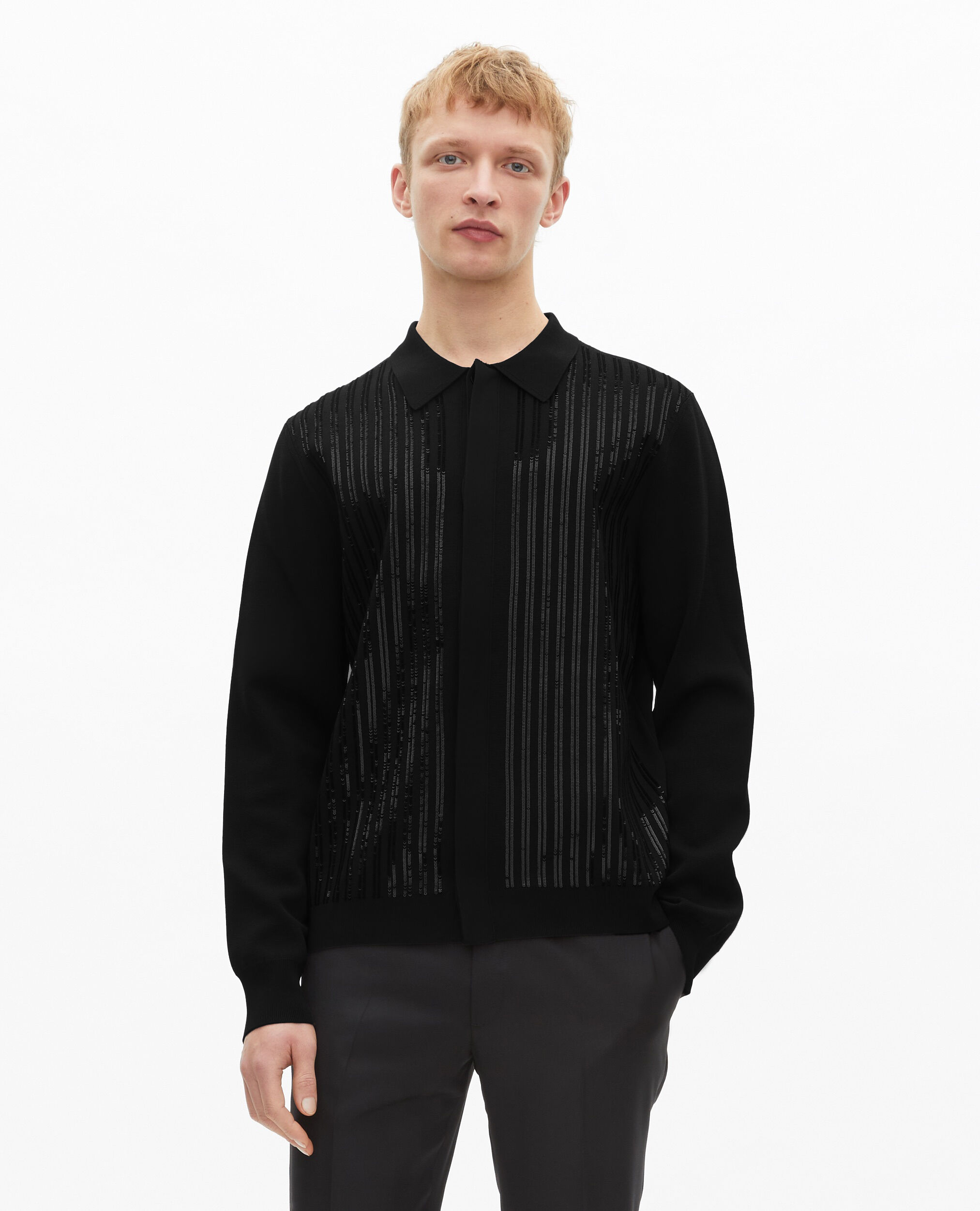 Cardigan à sequins noir