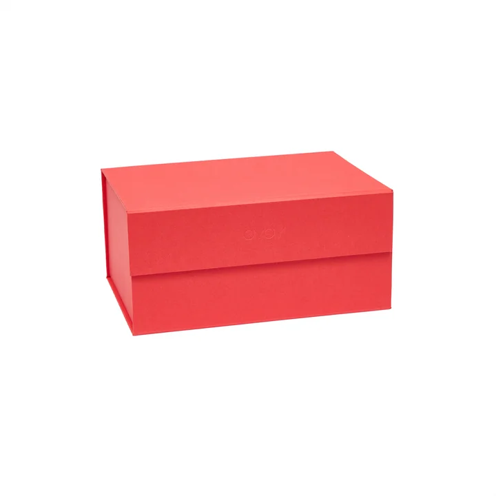 OYOY - Hako Aufbewahrungsbox, 24 x 17 cm, cherry red