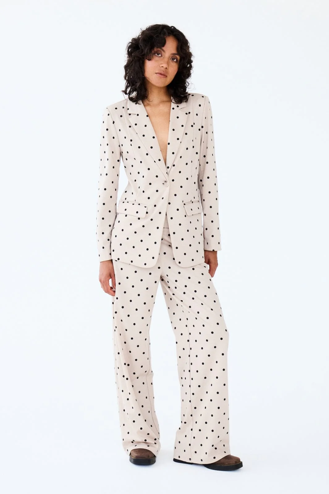 Ichi Ixkate Dot Wide Long Pant