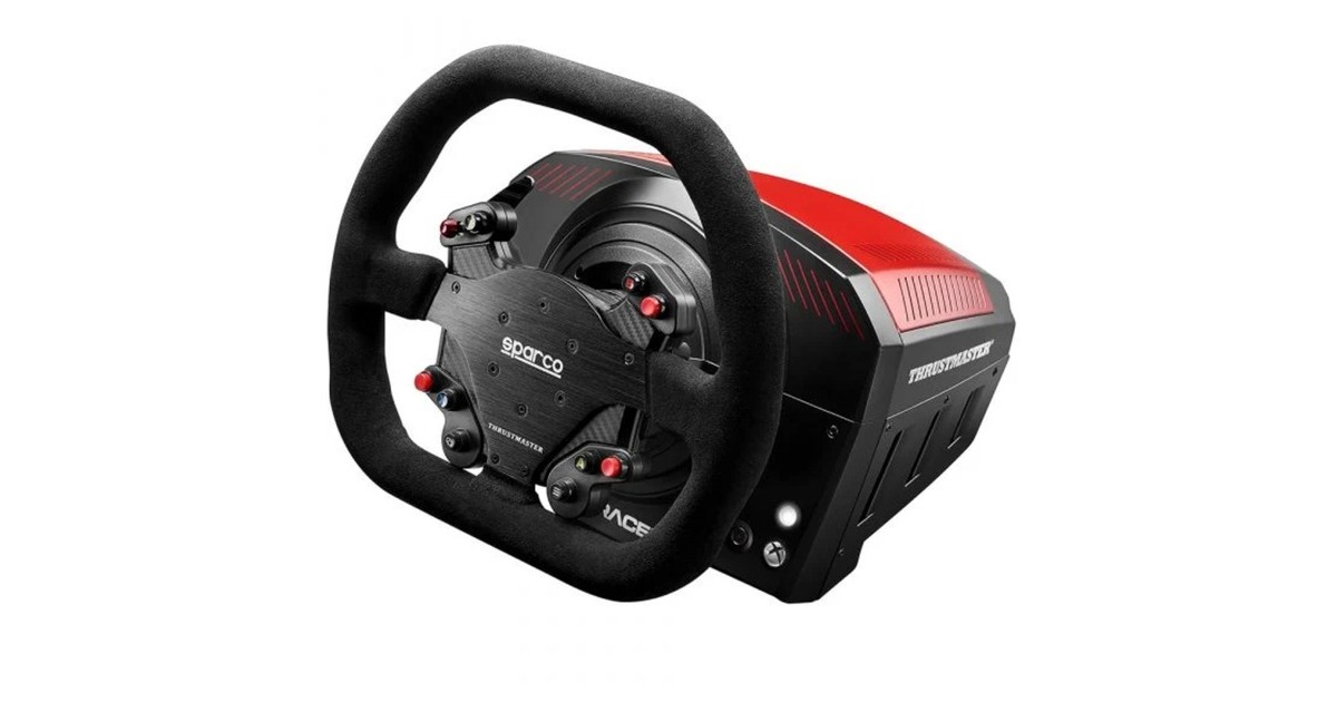 ThrustmasterTS-XW Servo Base stuurbasis  (Zwart/rood, Pc, Xbox One, Xbox Series X|S)