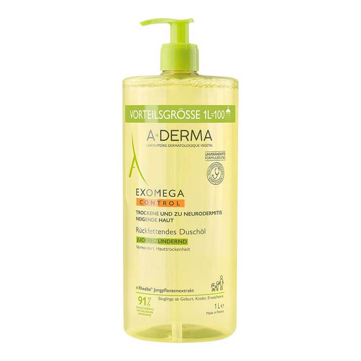 A-Derma Exomega Control Duschöl rückfettend, 1 l