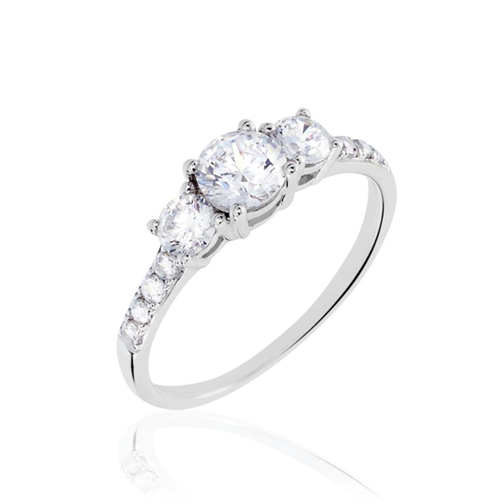 Bague Jennifere Or Blanc Oxyde