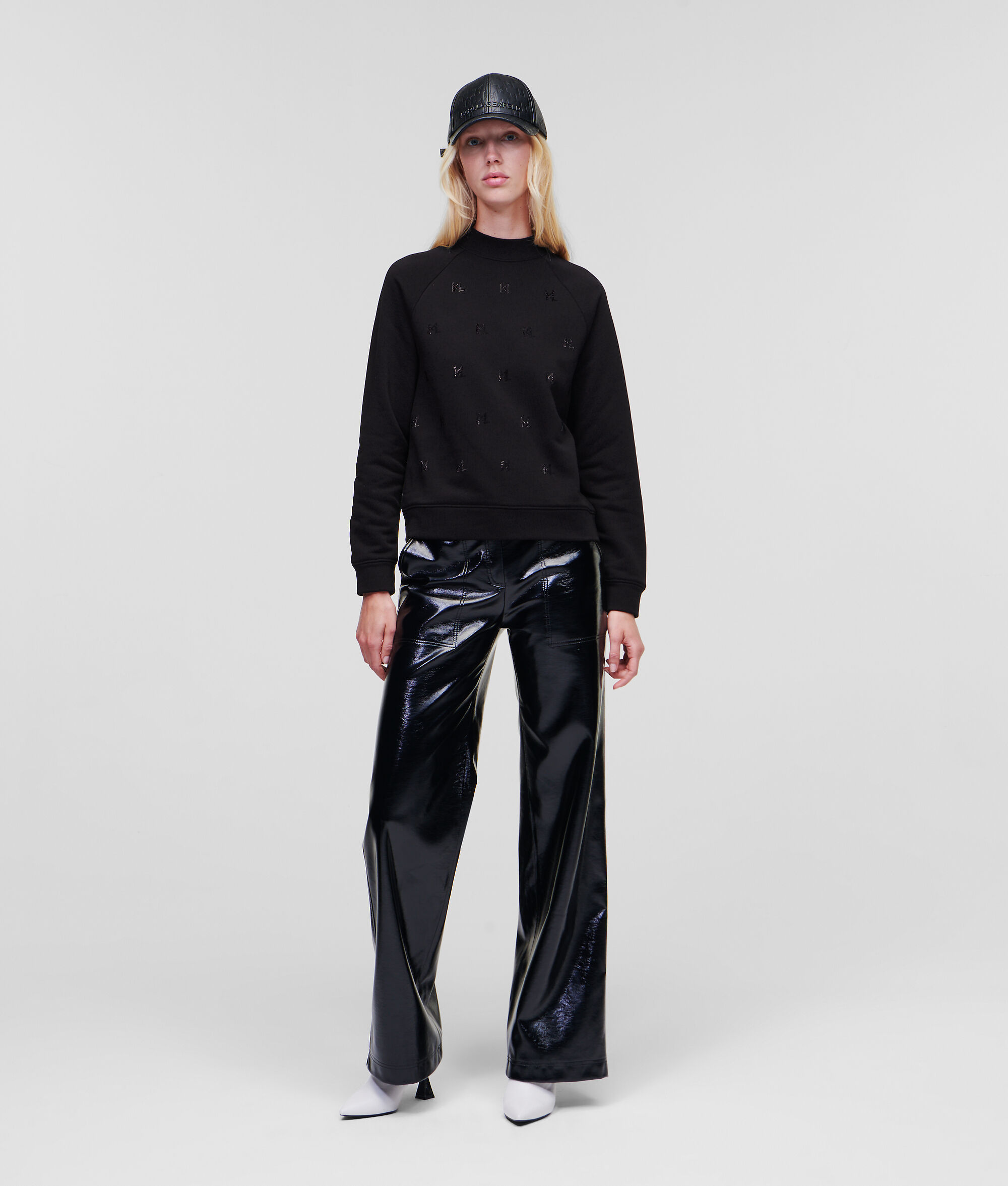 SWEAT-SHIRT KL MONOGRAM EN STRASS