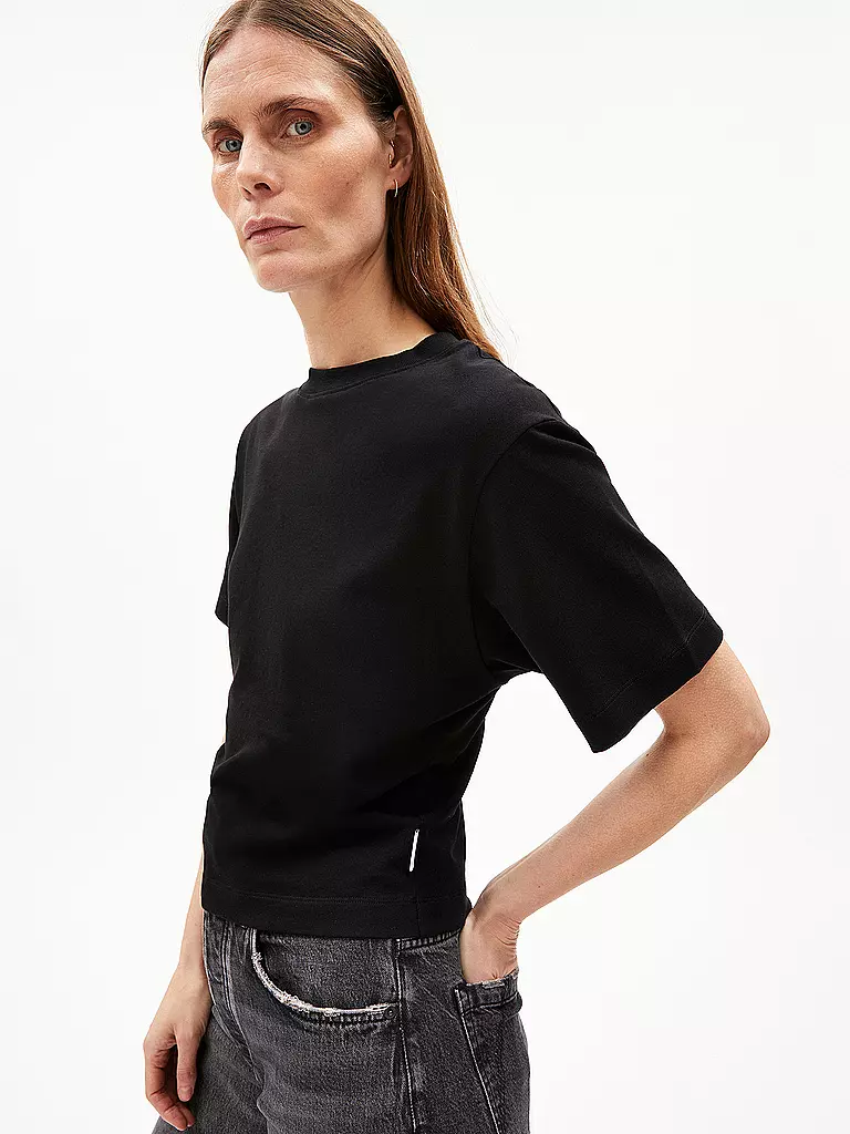 ARMEDANGELS T-Shirt HERSILIAA  schwarz
