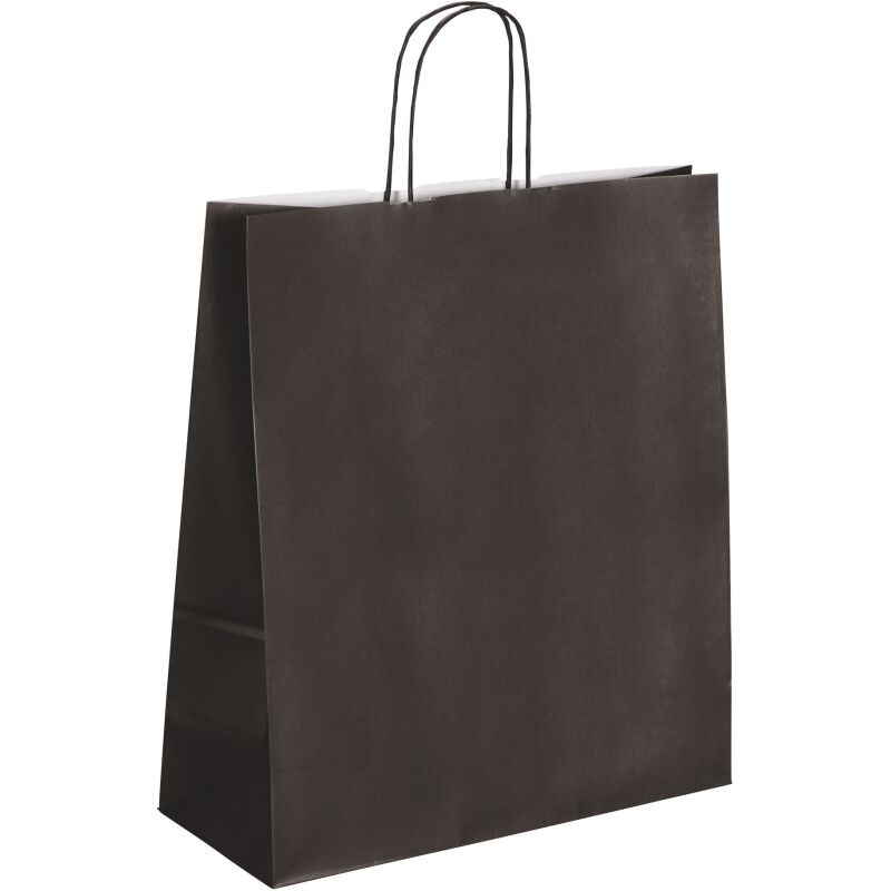 Sacs boutique kraft poignées torsadées 40 x 35 x 14 cm - 50 sacs