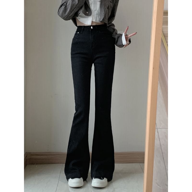 Moon City - Hoge taille flared jeans
