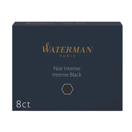 Waterman Tintenpatronen Standard Intense Black, 8 Stück