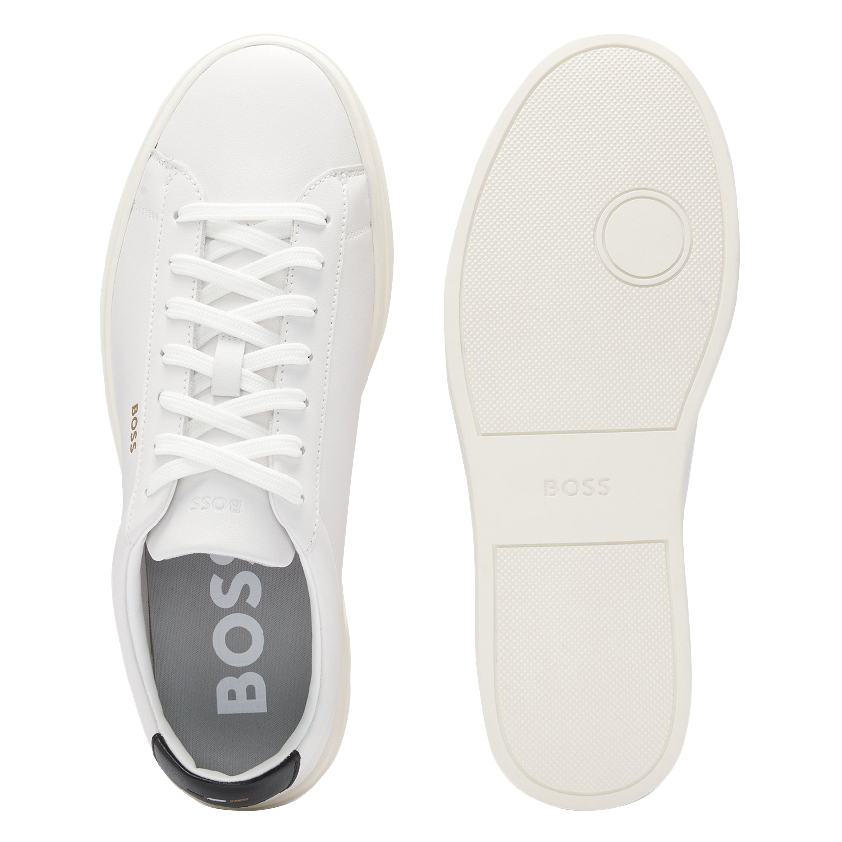 Baskets basses en cuir | Beige