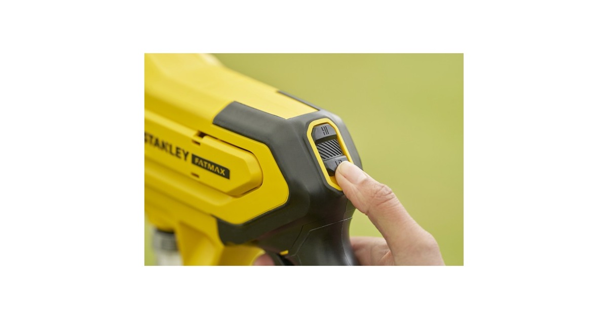 StanleyFATMAX V20 18V hogedrukreiniger  (Geel/zwart, Accu en lader inbegrepen)