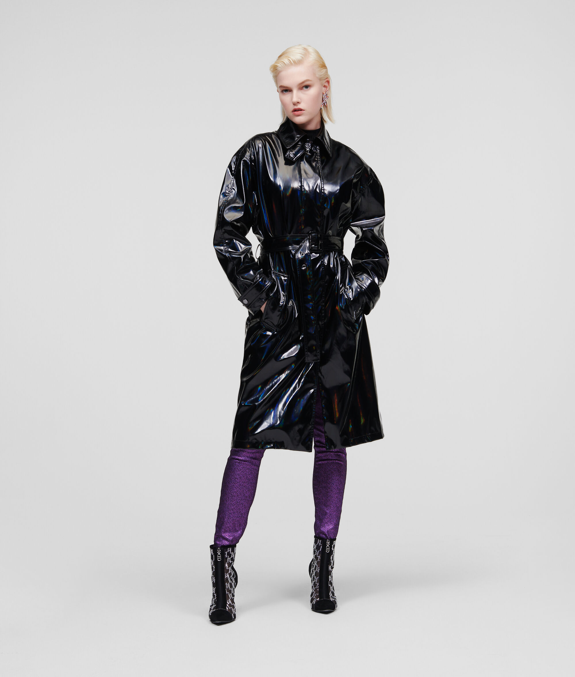 TRENCH-COAT IRISÉ BREVETÉ
