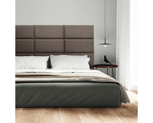 Wandkussen Fancy taupe geweven look 30 x 60 cm