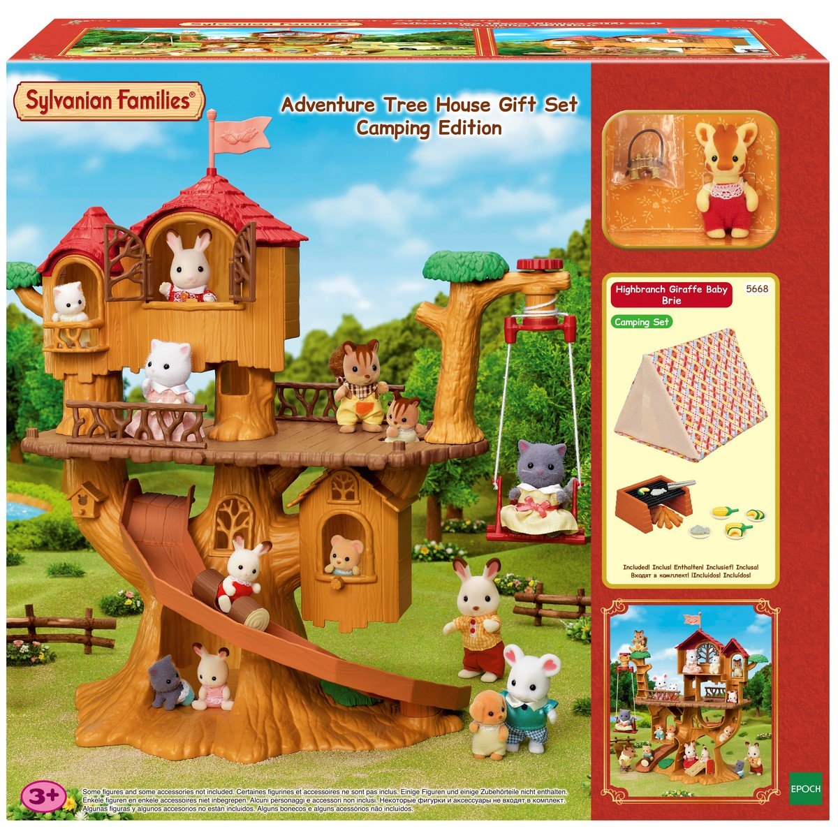 La cabane dans les arbres et le set de camping Sylvanian Families 5668