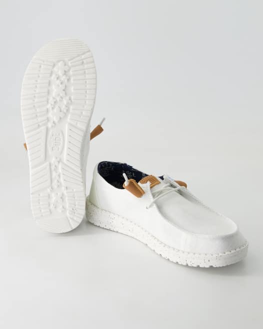 Hey Dude Wendy Washed Sneaker in Weiß