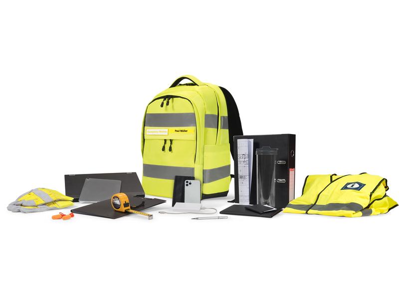 DICOTA Hi-Vis 25 l – Gelb Maximale Sichtbarkeit und Arbeitssicherheit für den Outdoor-Einsatz