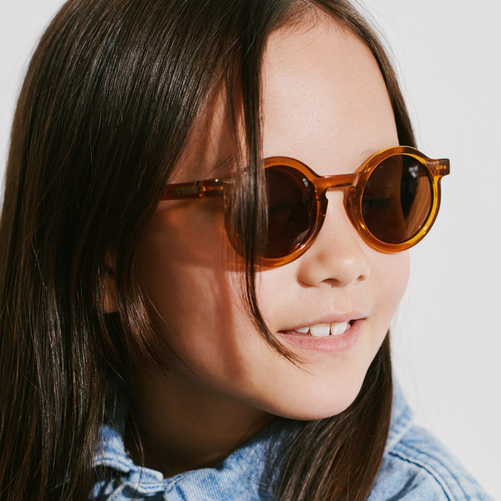 Sonnenbrille Darla Mustard transparent 4-10 J.