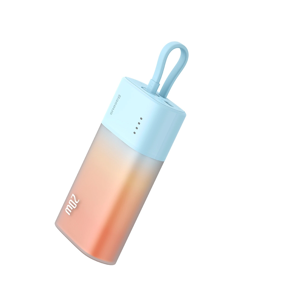 (20W) 5200mAh USB C Powerbank Power Delivery Ladegerät inkl. Lightning Ladekabel - Sunset Orange