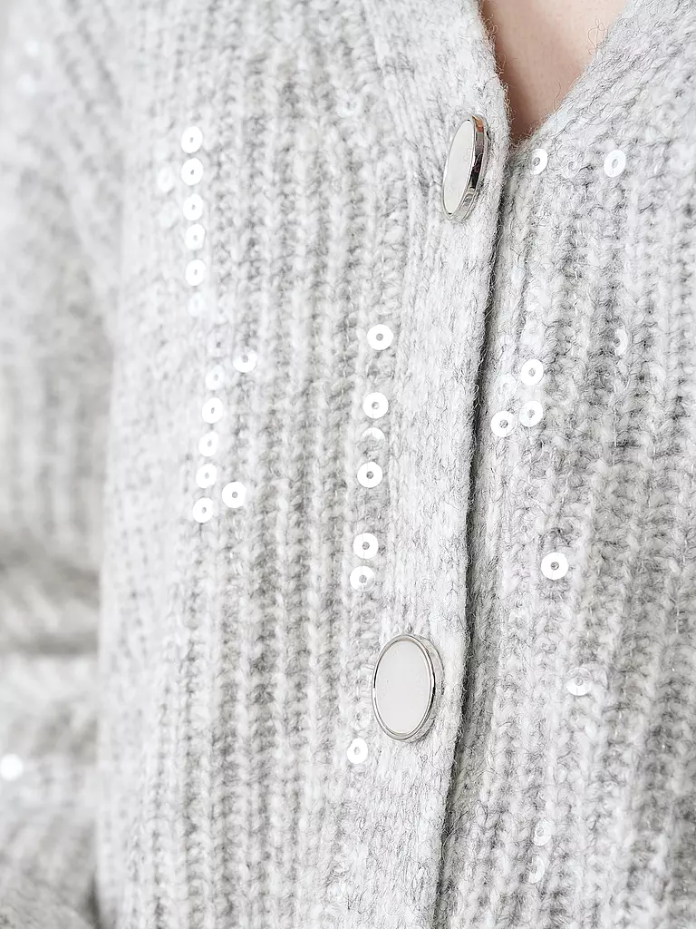GUESS Strickjacke hellgrau