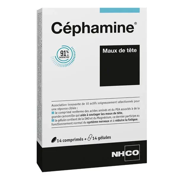 NHCO Cephamine Alívio da Dor de Cabeça 14 Comprimidos 14 Cápsulas