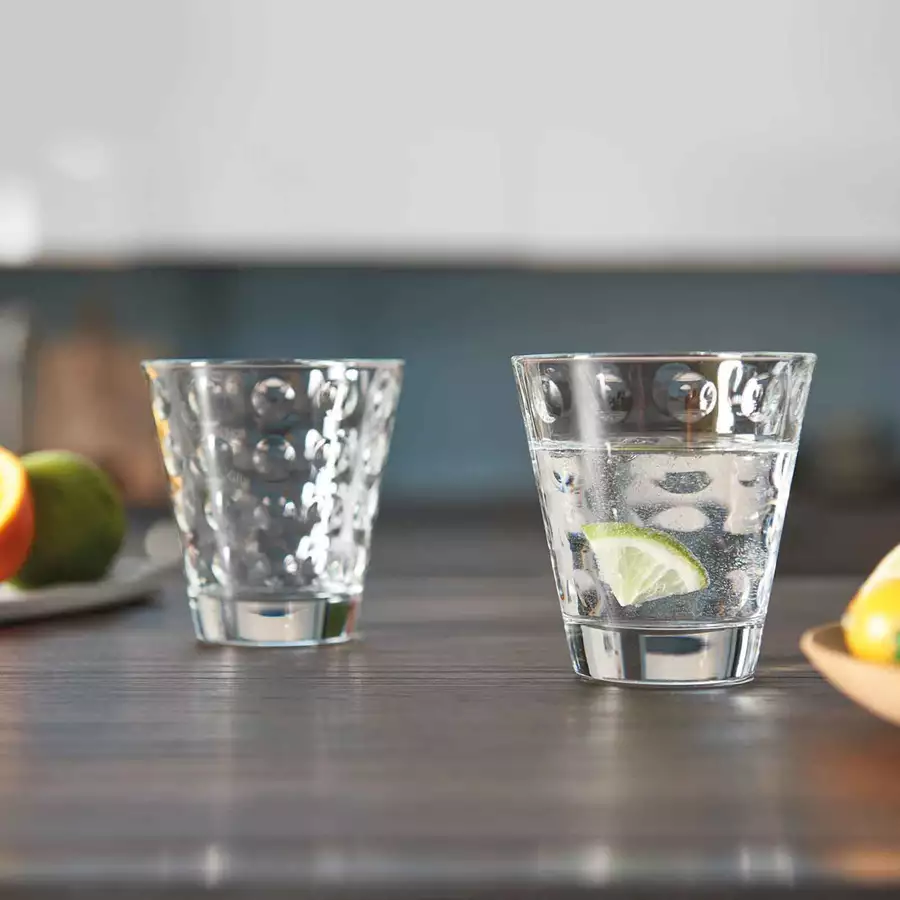 Leonardo Trinkgläser Optic 12er Set transparent