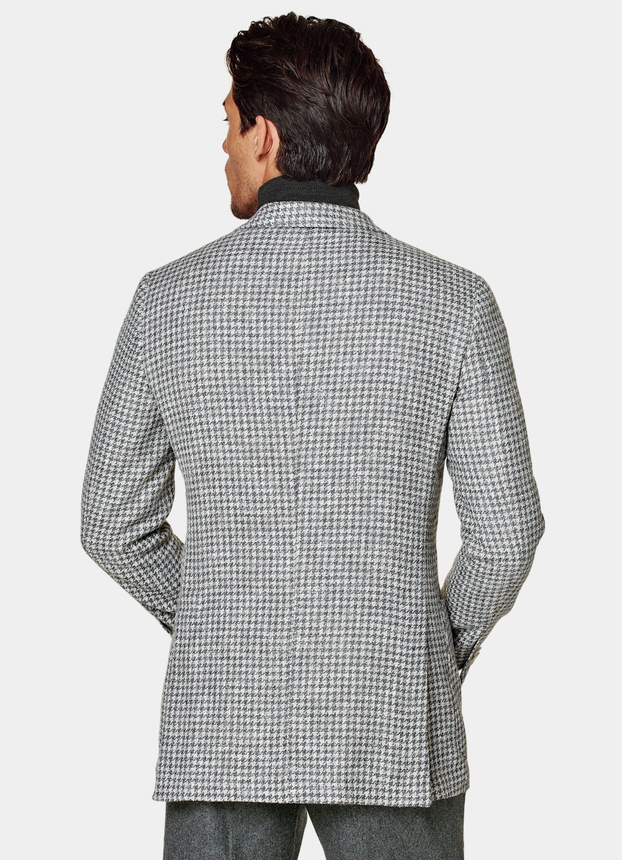 Blazer Havana coupe Tailored gris foncé pied-de-poule