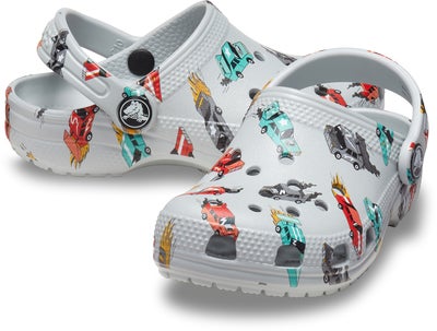Crocs Classic Race Cars Graphic Kids Sandaler, Mirage/Multi