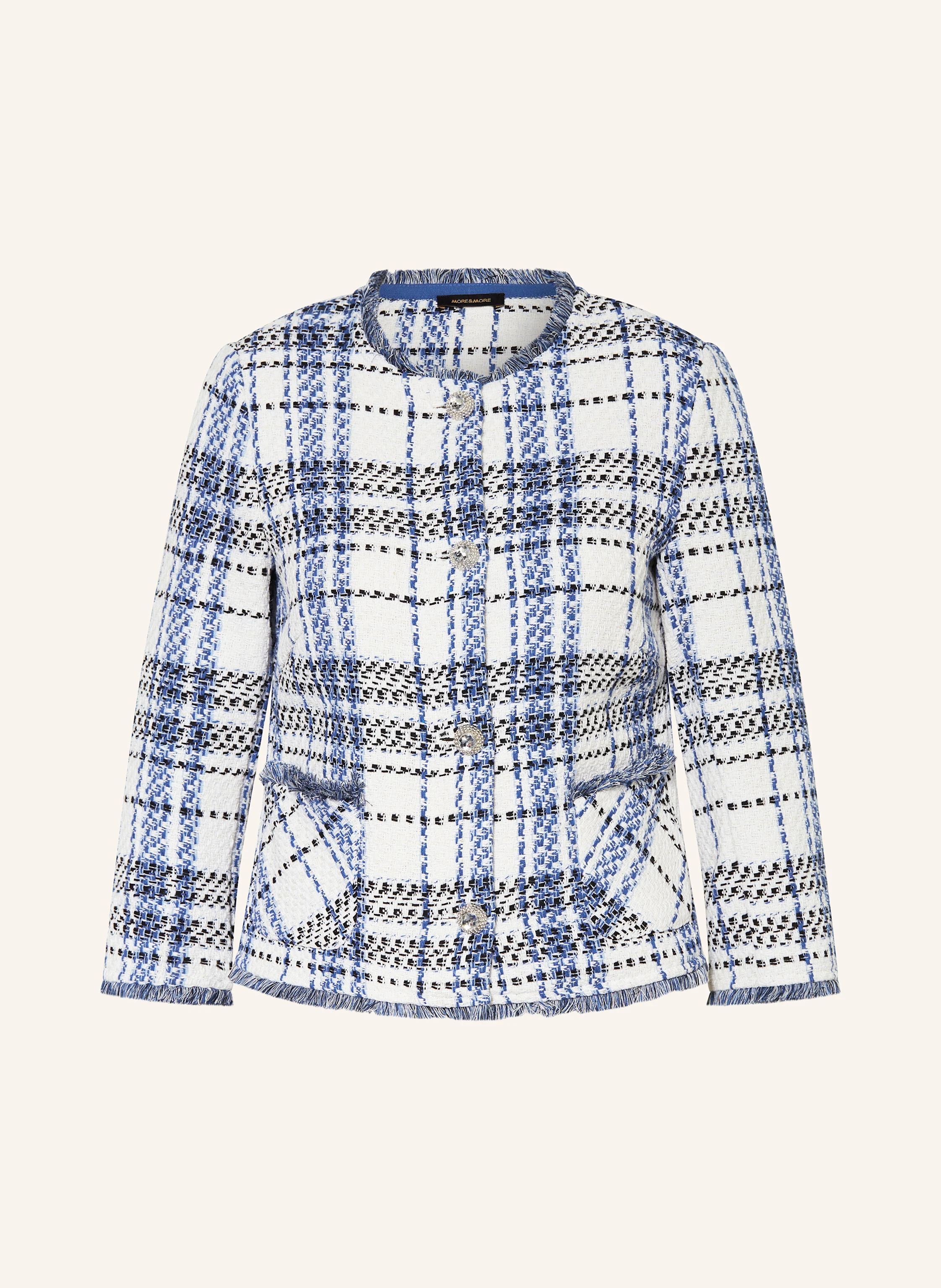 MORE & MORE Bouclé-Jacke mit 3/4-Arm