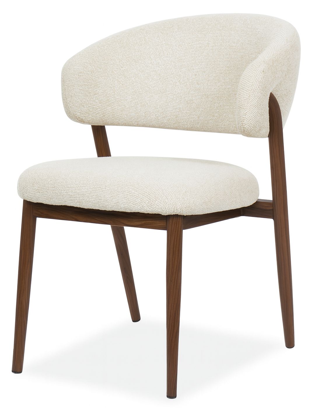 Eetkamerstoel Beige Walnut Asento B57 x D62 x H80 cm