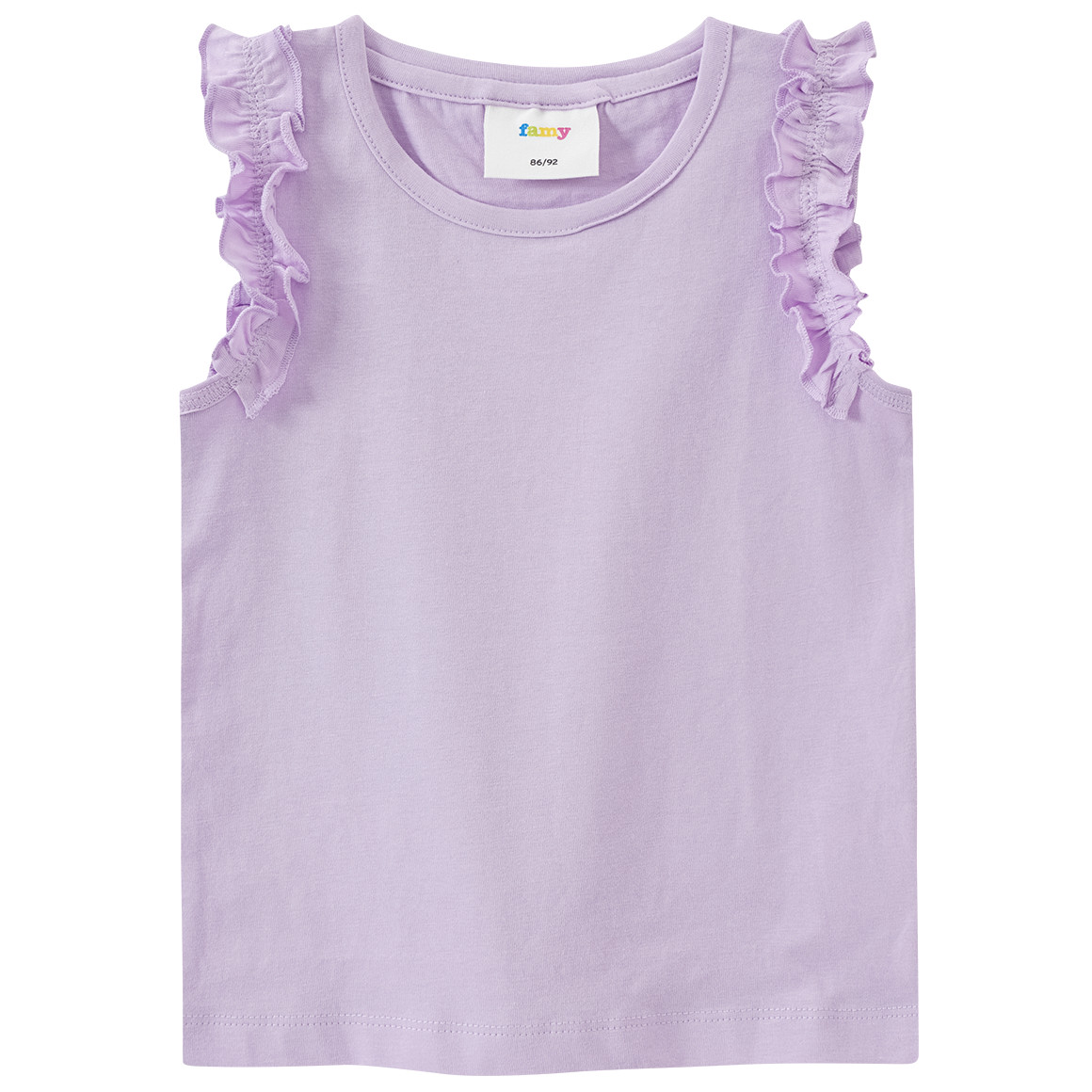 Famy 3 Mädchen Tops im Basic-Look helllila / türkis / helltürkis