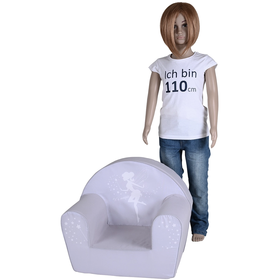 knorr toys® Kindersessel Fairy grey grau