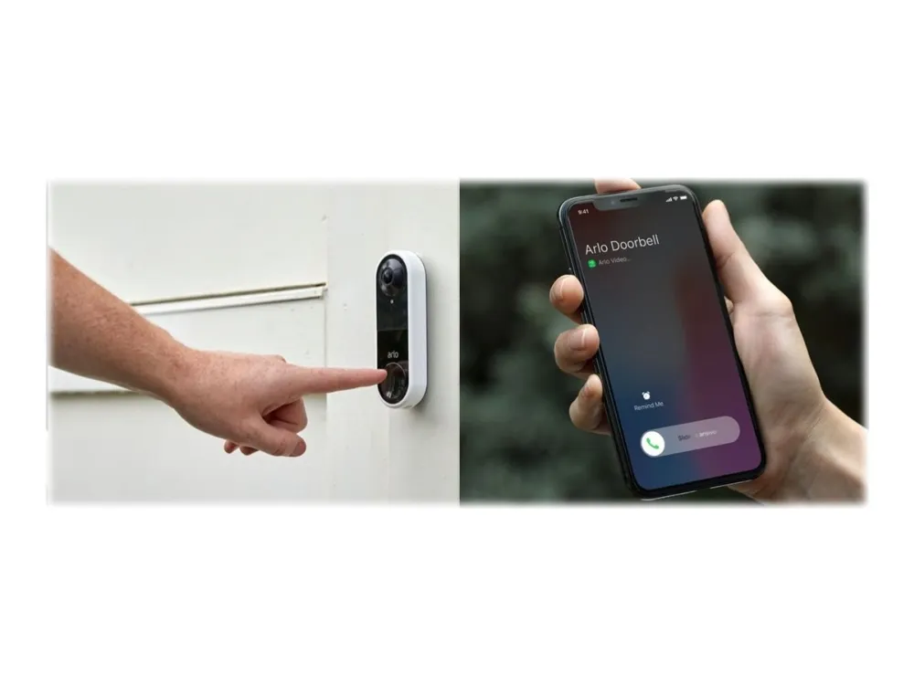 Arlo Video Doorbell - Video intercom system - trådløs (Wi-Fi) - 1 kamera(er)