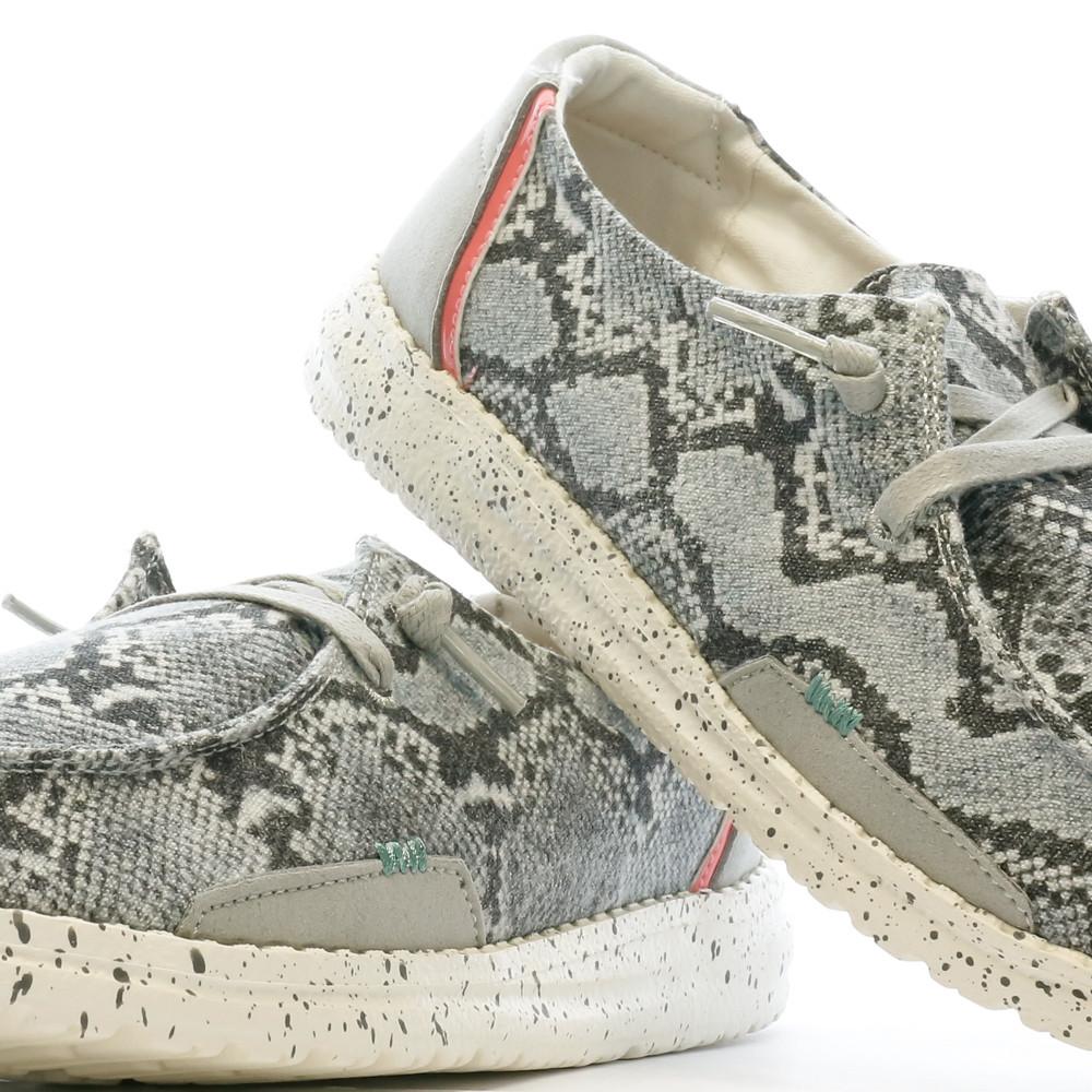 Hey Dude Chaussures Grises à Motifs Femme Hey Dude Wendy