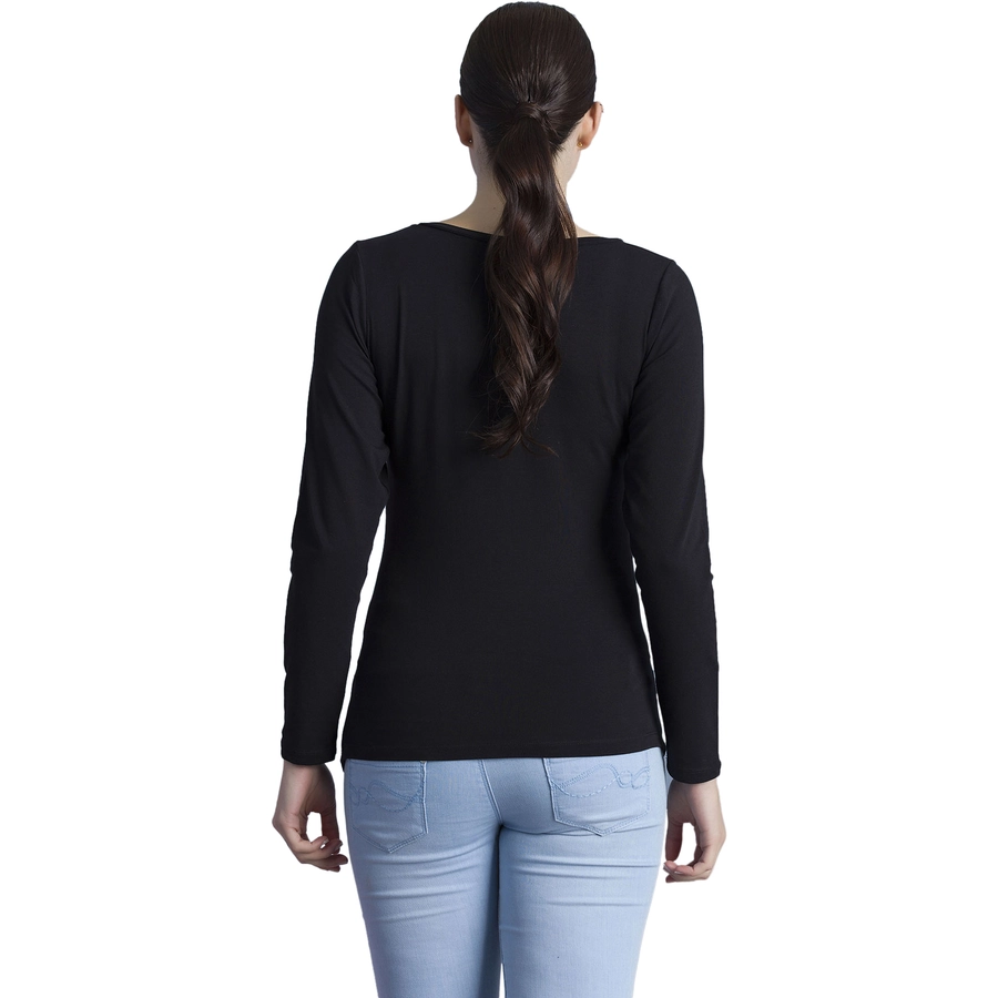 M.M.C. Umstandslangarmshirt Hallo Lieblingsmensch mit Motiv Schwarz